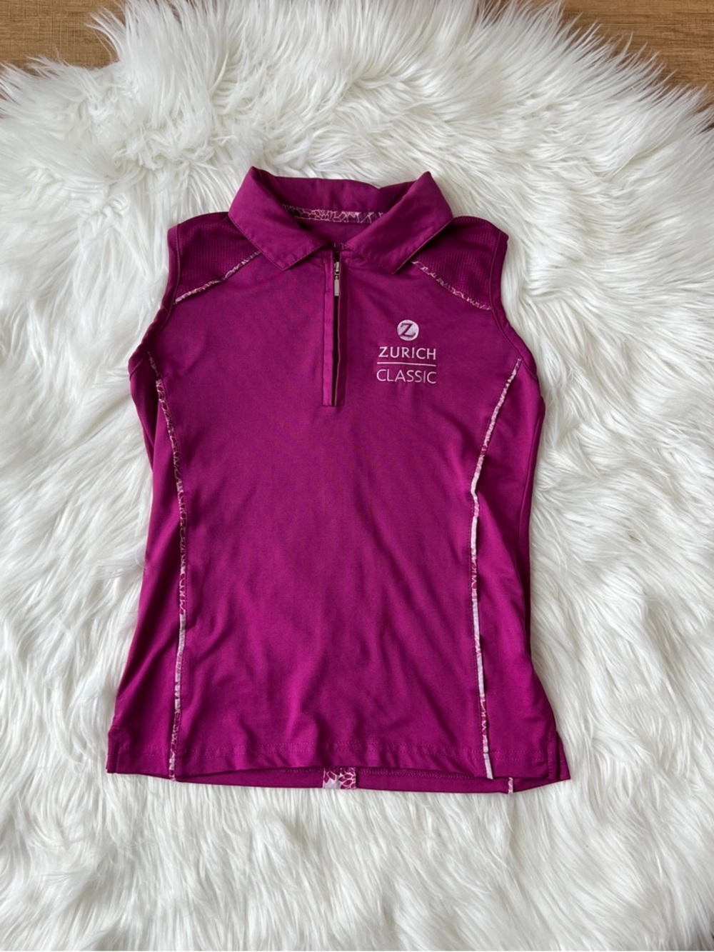 Girls Garb Golf Polo Size 5-6 Zurich Classic Collection Purple/magenta